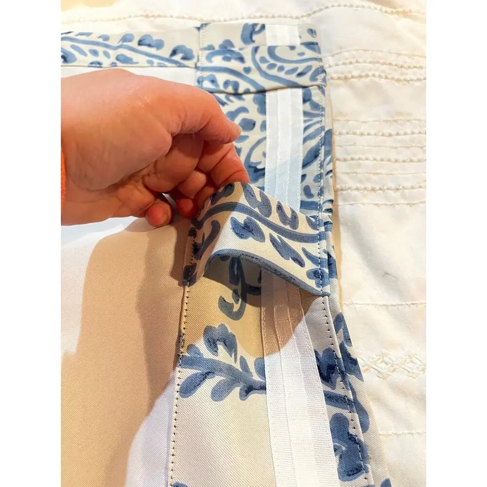 Tea Time China Blue Blackout Single Panel Curtain 50 x 84